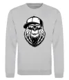 Свитшот Bear in fullcap Серый меланж Свитшот Bear in fullcap Серый меланж фото