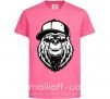 Детская футболка Bear in fullcap Ярко-розовый фото