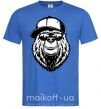 Мужская футболка Bear in fullcap Ярко-синий фото