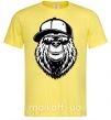Мужская футболка Bear in fullcap Лимонный фото