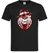 Чоловіча футболка Bear with a cigar Чорний Чоловіча футболка Bear with a cigar Чорний фото