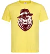 Чоловіча футболка Bear with a cigar Лимонний Чоловіча футболка Bear with a cigar Лимонний фото