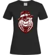 Женская футболка Bear with a cigar Черный Женская футболка Bear with a cigar Черный фото
