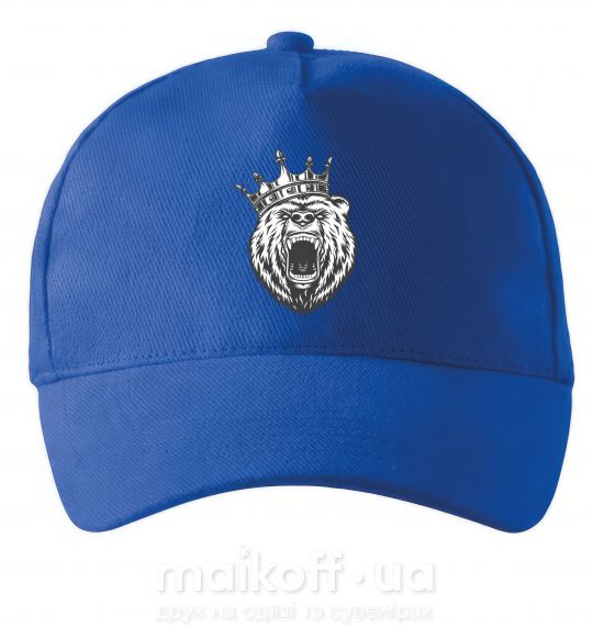 Кепка Bear in crown Ярко-синий фото