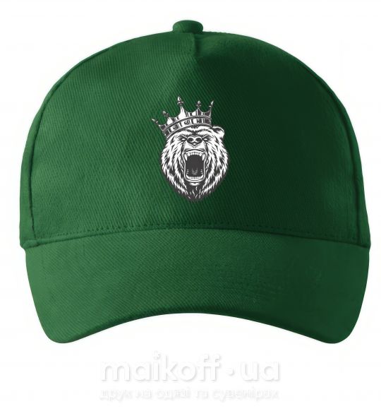 Кепка Bear in crown Темно-зелений фото