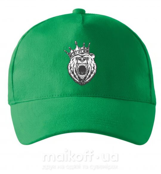Кепка Bear in crown Зеленый фото