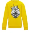 Детский Свитшот Bear in crown Солнечно желтый фото