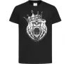 Дитяча футболка Bear in crown Чорний фото