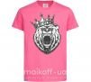 Детская футболка Bear in crown Ярко-розовый фото