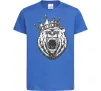 Дитяча футболка Bear in crown Яскраво-синій фото