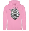 Женская толстовка (худи) Bear in crown Розовый Женская толстовка (худи) Bear in crown Розовый фото