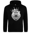 Женская толстовка (худи) Bear in crown Черный фото