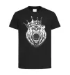 Дитяча футболка Bear in crown Чорний фото