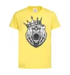 Дитяча футболка Bear in crown Лимонний фото