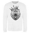 Світшот Bear in crown Білий фото
