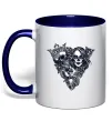 Чашка с цветной ручкой Santa Muerte V Глубокий темно-синий Чашка с цветной ручкой Santa Muerte V Глубокий темно-синий фото