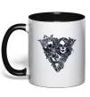 Чашка с цветной ручкой Santa Muerte V Черный Чашка с цветной ручкой Santa Muerte V Черный фото
