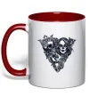 Чашка с цветной ручкой Santa Muerte V Красный Чашка с цветной ручкой Santa Muerte V Красный фото