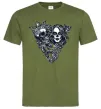 Чоловіча футболка Santa Muerte V Оливковий фото