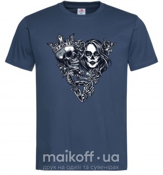 Мужская футболка Santa Muerte V Темно-синий фото