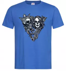 Чоловіча футболка Santa Muerte V Яскраво-синій фото