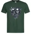 Чоловіча футболка Santa Muerte V Темно-зелений фото