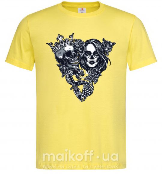 Мужская футболка Santa Muerte V Лимонный фото