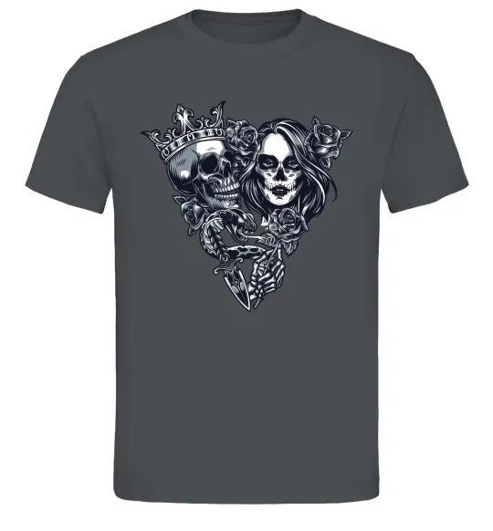 Чоловіча футболка Santa Muerte V Графіт фото