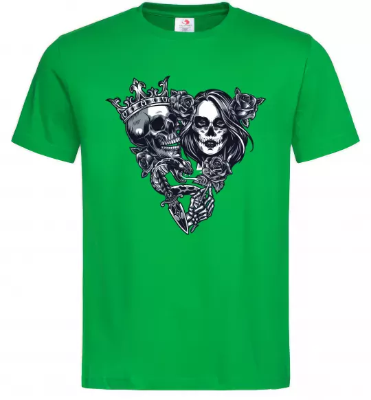 Чоловіча футболка Santa Muerte V Зелений фото