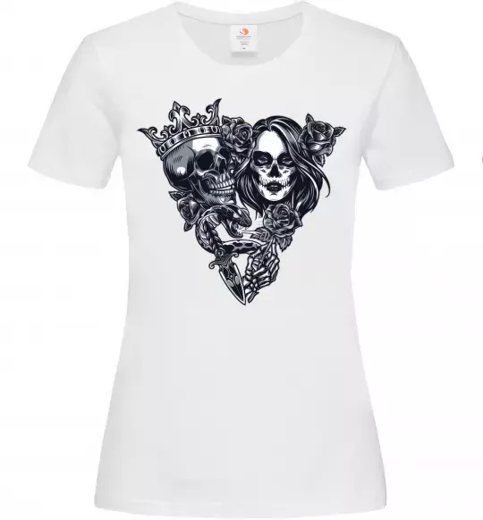 Женская футболка Santa Muerte V Белый фото