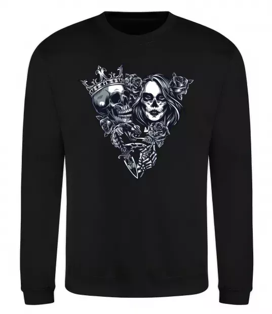 Свитшот Santa Muerte V Черный фото