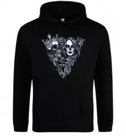 Мужская толстовка (худи) Santa Muerte V Черный фото