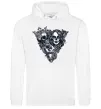 Женская толстовка (худи) Santa Muerte V Белый фото