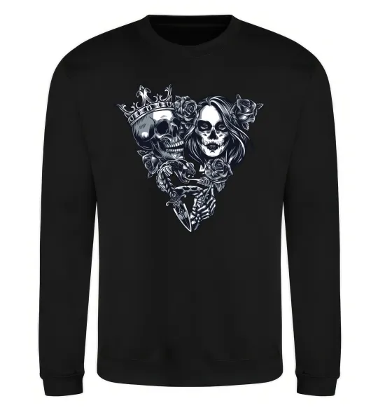 Свитшот Santa Muerte V Черный фото