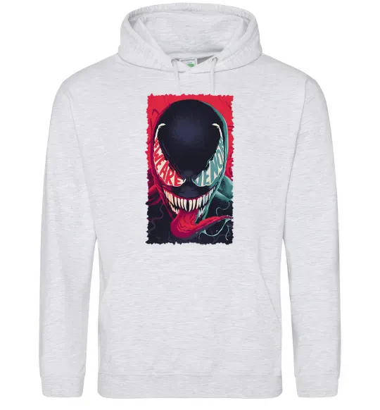 Чоловіча толстовка (худі) We are venom Сірий меланж фото