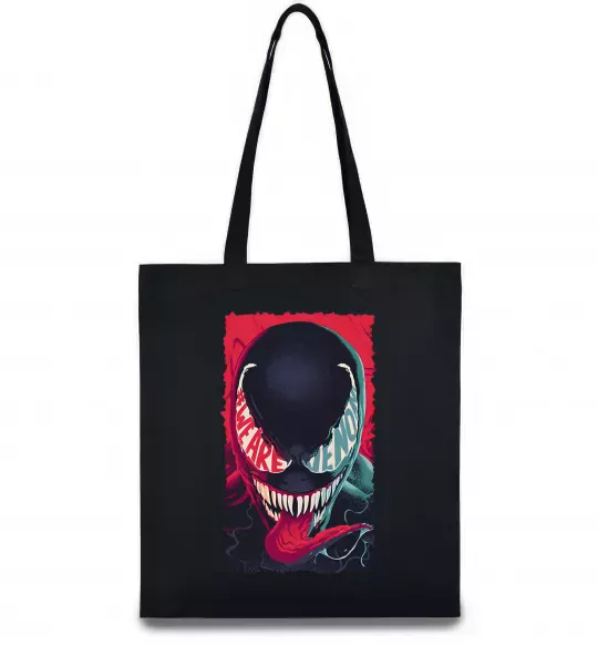 Еко-сумка We are venom Чорний фото