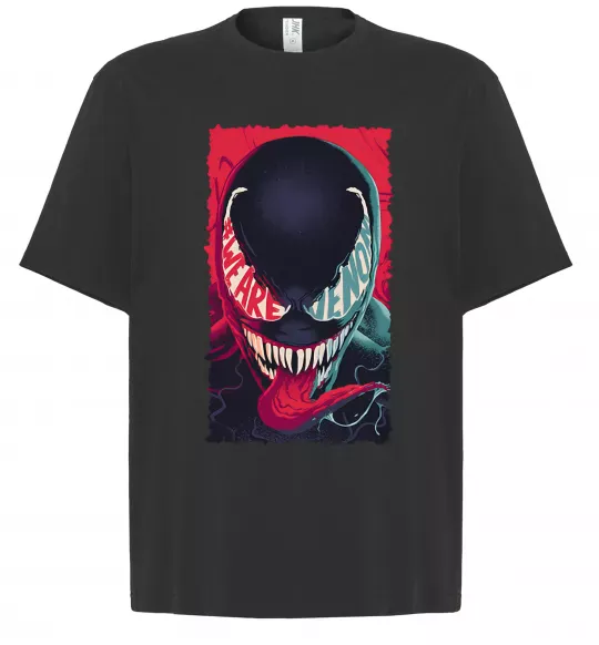 Футболка Оверсайз We are venom Чорний фото