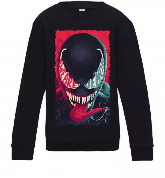 Детский Свитшот We are venom Черный фото