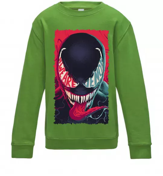 Детский Свитшот We are venom Лаймовый фото