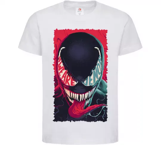 Дитяча футболка We are venom Білий фото
