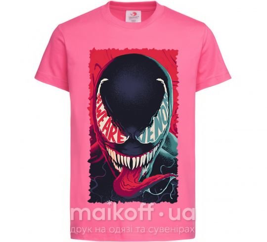 Детская футболка We are venom Ярко-розовый фото