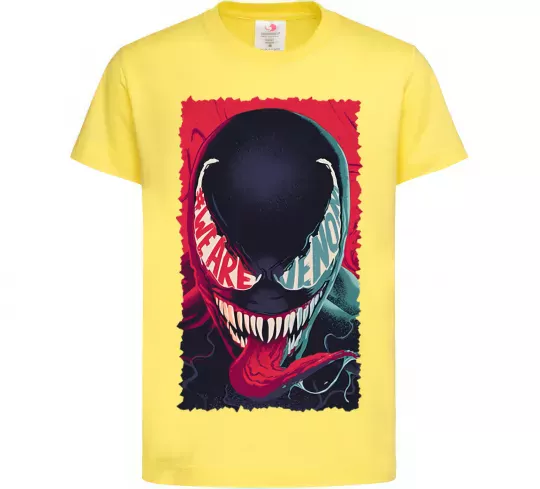 Дитяча футболка We are venom Лимонний фото