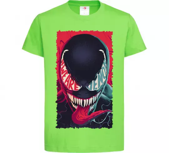 Дитяча футболка We are venom Лаймовий фото