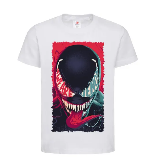 Дитяча футболка We are venom Білий фото