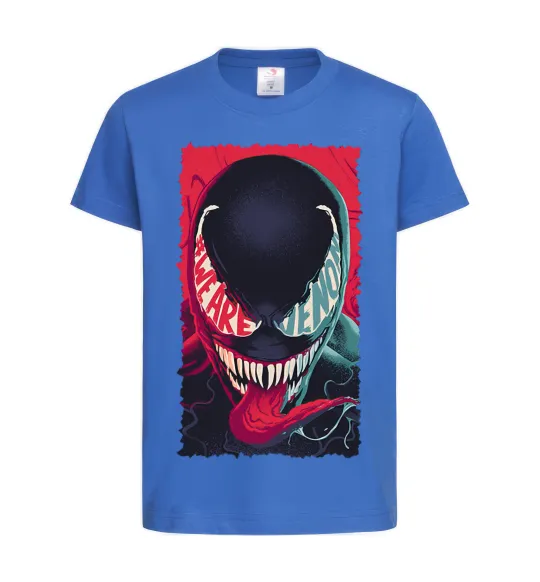 Дитяча футболка We are venom Яскраво-синій фото