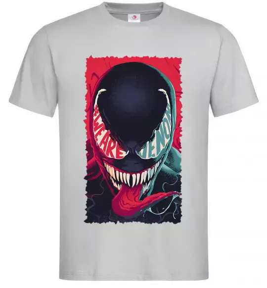 Мужская футболка We are venom Серый фото