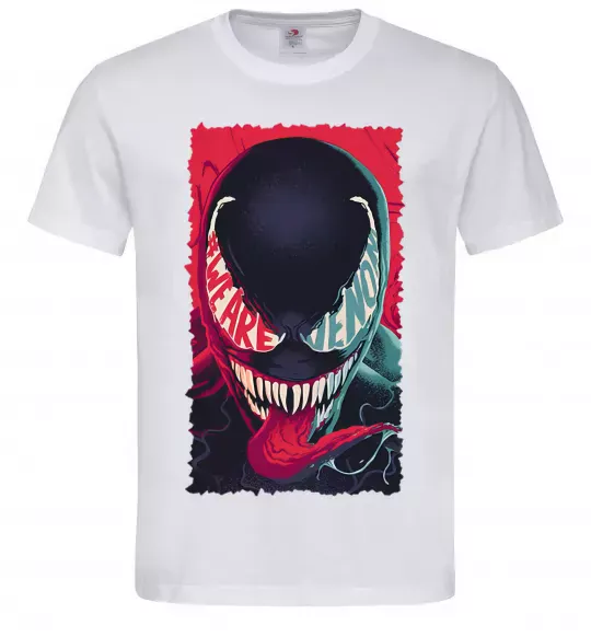 Мужская футболка We are venom Белый фото