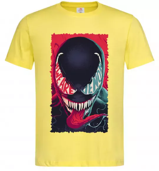 Мужская футболка We are venom Лимонный фото