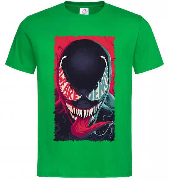 Мужская футболка We are venom Зеленый фото