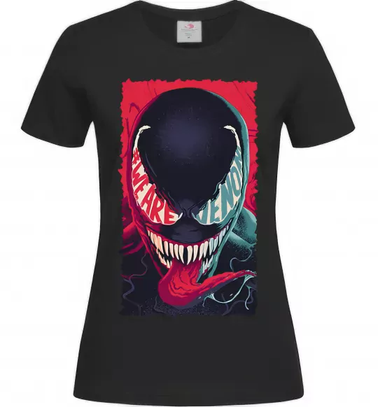 Жіноча футболка We are venom Чорний фото